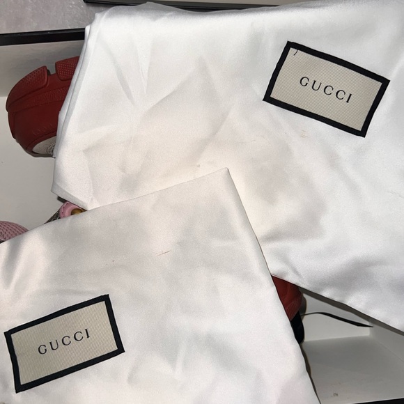 GUCCI X SEGA Calfskin Flashtrek Military Oatmeal Carmine Rose Ardesia USED! - Picture 6 of 13